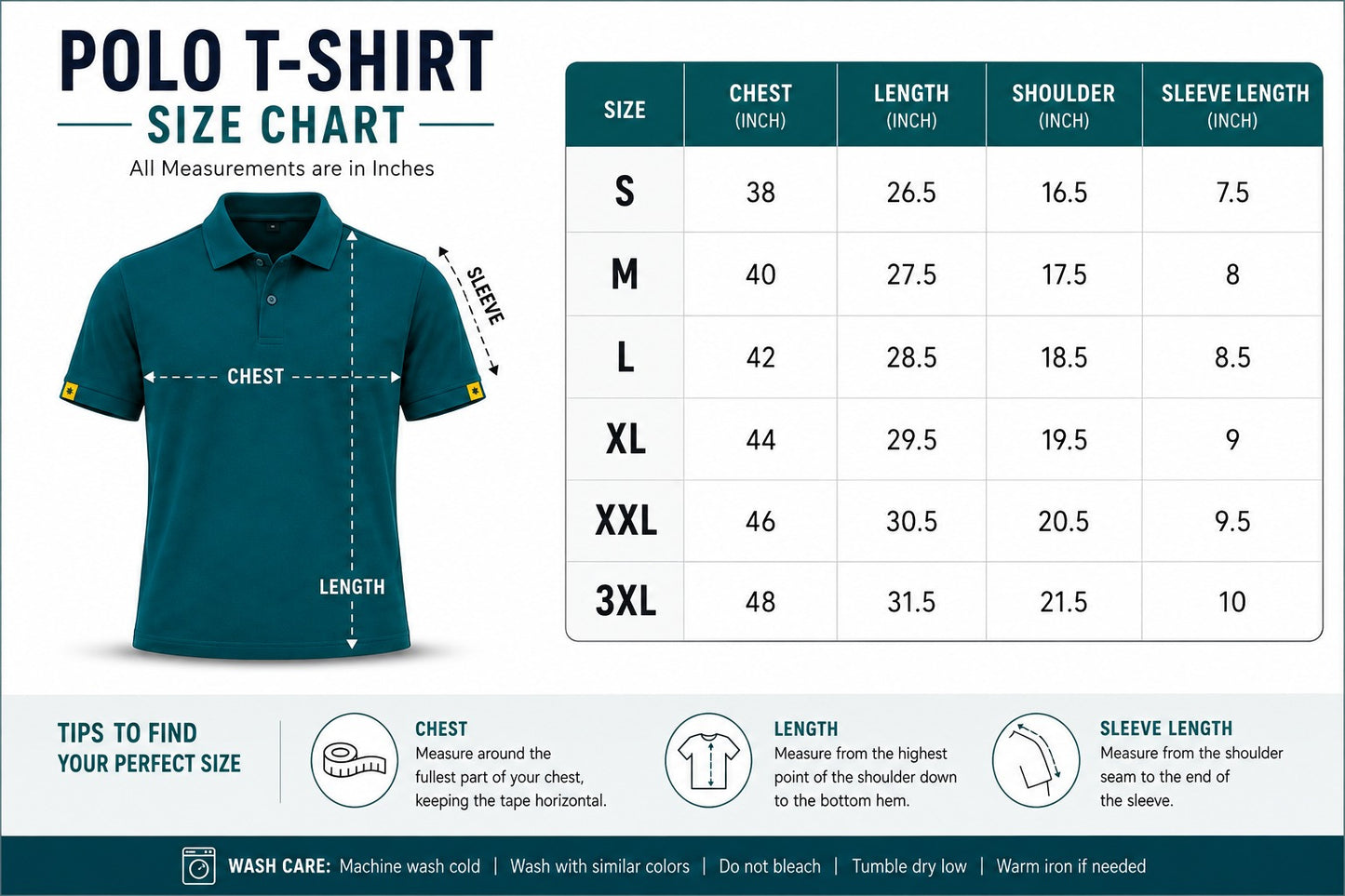 Pack of 5 Polyester polo Tshirt (assorted color)