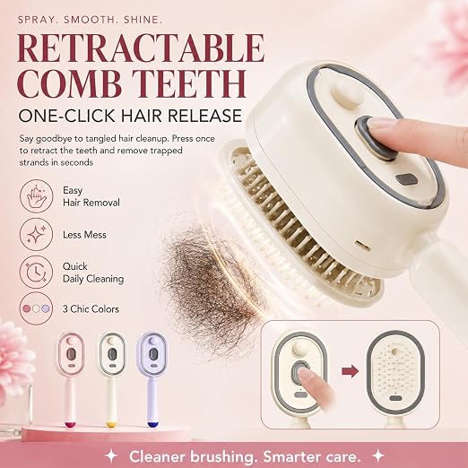 5 in 1 Rechargeable Hair Massage pack of 1 (assorted colors)