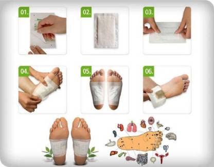 Organic Natural ingredients Detox Foot Pads for Body (pack of 10) - CL-ZA-911