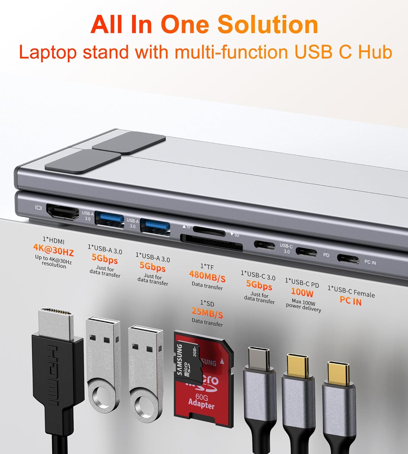 USB Laptop Docking Stand